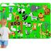 TRARIND 32 Pcs Felt Board Story Set for Toddlers Felt Jungle Toys Figures Teaching Wall Flannel Board for Preschool Craft Activity Early Learning Storytelling Play Kit for Kids Birthday Christmas Gift