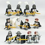 12 Pcs/Set Medieval Army Knights Mini Figures Building Blocks Toy Ancient Military Armor Soldiers Knights Action Figures Stitching Toys Birthday Gifts for Kids and Fans