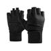 wirlsweal Workout Anti-slip Finger Guards Fitness Gloves with Anti-slip Silicone 1 Pair Ventilated Weight Lifting Gloves with Fastener Tape Wrist Wrap Support