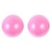 2 Pieces Fitness Accessories Mini Exercise Balls Core Globules Femre Balance Gym Professional Pilates Pink Pvc