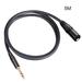 6.35 Mm 1/4 Inch Trs To Xlr Male Balanced Signal Interconnect Cable Mic Cable