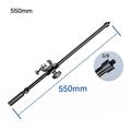 ALSLIAO Rotating Video Live Bracket Microphone Stand Boom Arms Extension Crossbar 55CM 3/8 Adapter