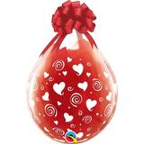 18 Qualatex Clear Stuffing Balloon Printed Swirling 25ct