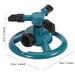 Rotating Water Sprinkler 3 Nozzle Water Irrigation 3 Nozzle Irrigation Sprinkler Rotating Irrigation Sprinkler 360 Fully 3 Nozzle Circle Rotating Watering Sprinkler Irrigation