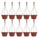 10 Sets Chlorophytum Octagonal Basin Indoor Plants Balcony Hanging Flowerpot Flower Pot Vase Plastic Planting Container