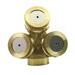 TINYSOME 3 Holes Adjustable Brass Spray Misting Irrigation Nozzle Gardening Sprinklers