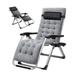 Portable Chair Lawn Lounge Chair Folding Recliner W/Cup Holder &Mat