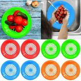 Kitchen Organization Plastic Hollowed Out Tray Barbecue Party Paper PP Partition Dinner Plate Gadgets Camping Gear Food Storage Containers Pink