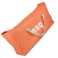 Barbecue Tool Storage Bag Portable Picnic Cookware Waterproof Grill Tool Carry Bag Thick Grill Accessory Container with Handle for Outdoor Camping Orange