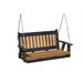 5 Ft Poly Lumber Mission Porch Swing Everlasting PolyTuf HDPE- Amish Crafted-Made in USA-Cedar