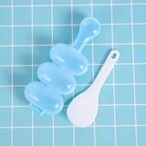 Sueyeuwdi Cookie Cutters Cake Decorating Kit Rice Ball Molds Sushi Balls Maker Mould Spoon Kitchen Cooking Utensil Tools Set Blue