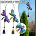 Huayishang Wind Chimes for Outside Clearance Dragonflies Wind Chime Garden Metal Wind Bell Tube Hanging Ornament for Indoor Decoration Outdoor Suitable Home Decor Blue