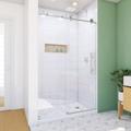 Dreamline Enigma-X 44 - 48 in. W x 76 in. H Clear Sliding Shower Door in Polished Stainless Steel SD61480760VDX08