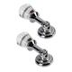 2 Pcs Drawer Pulls Cabinet Drawers Stick on Wall Lamp Shining Alloy Door Knobs European Style White