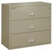 Fireking 3 Drawer 44 wide Classic Lateral fireproof File Cabinet-Pewter