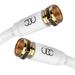 es Coaxial Cable (12 ft) Triple Shielded - RG6 Coax TV Cable Cord Wire in-Wall Rated - Digital Audio