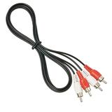 RCA Stereo Audio Cable 2-RCA Male to 2-RCA Male (5 FT) Stereo Audio 2RCA Cord Male to Male Connector