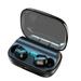Pretxorve Digital Display Control True Wireless Bluetooth Earphones Headphones In Ear Earbuds Headset Long Black