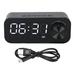 B126 BT Clock Speaker Multifunctional Adjustable Portable Alarm Clock Radio with LEDBlack