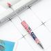 Feildoo 10 Pieces Beadable Pen Bead Ballpoint Pen Bead Pen Shaft Black Ink Rollerball Pen with Refills for Kids Students Office School Supplies Printed 34 American B Y04F5H6S