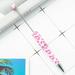 Feildoo 10pcs Beadable Pens Bead Pens Bulk DIY Pens Black Ink Ballpoint Pen for Kids Gift Student Teacher Printed 2 Pink Spots Y03L7T7E