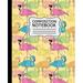 Pre-Owned Composition Notebook: Colorful Flamingos Pattern on Yellow Background 7.5 X 9.25 Wide Ruled 110 Pages Paperback
