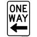 Traffic & Warehouse Signs - One Way Left Sign By Highway Traffic Supply - Weather Approved Aluminum Street Sign 0.04 Thickness - 10 X 7