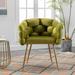 Accent Chair Living Room Chairs Lazy Comfy Chair for Vanity Upholstered Velvet Leisure Single Sofa Chair for Bedroom Olive Green