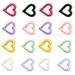 100pcs Nail Charms Flat Back Charm Nail Art Charms Heart Flat Back Charms