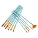 Walmeck Paintbrush Fine Detail Paint Hair Paintbrushes Oil Paintbrushes Oil Watercolor 12pcs Fine Detail Color Taklon Hair Brush Set Color Paint Brush Set Huiop Wyan Oil Paint Set Student Oil Paint