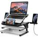 Laptop Stand 20 Angles Two-Layer Height Adjustable Laptop Stands Portable Laptop Riser with 360 Rotating