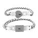 Quinlirra Easter Clearance Stainless Steel Couple Bracelet With Lock Titanium Steel Bracelet Gifts for Women