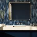 Sceptre Ikat Wallpaper, Roll / Marine