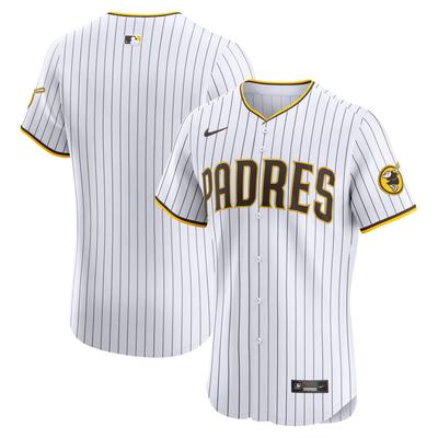 Weißes Nike San Diego Padres Elite-Heimtrikot für Herren Image