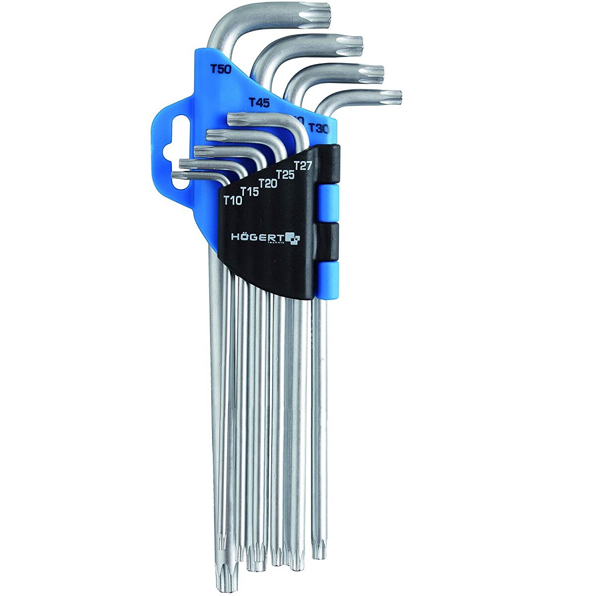 Högert Werkzeug HT1W818 Sechsrundschlüssel Satz 9-teilig extra lange Schenkel Image