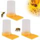 Ersandy - Distributeurs d'Eau Miel pour Abeilles,3 Pcs Jaune d'Abreuvoir Fournitures Apicoles en