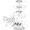 Crépine pour filtre rtm Side hf et Python - Dimensions: Crépines 305 mm