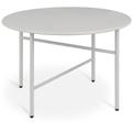 Bomoe - Petite Table Basse Ronde en Métal ø 53 cm Gris clair