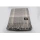Pure New Wool Grey Woven Blanket/Wrap/Throw/Made In Yorkshire/UK