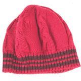Louis Vuitton Accessories | Auth Louis Vuitton Border Beanie Hat Knit Hat Knit Cap Knit Hat Wool Red | Color: Red | Size: H8.9inch
