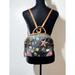 Dooney & Bourke Bags | Dooney & Bourke Lindsey Lohan Y2k Black Leather Charm Backpack Bag Purse | Color: Black/Purple | Size: Os