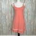 Anthropologie Intimates & Sleepwear | Anthropologie M Eloise Peach Lace Sleep Dress Chemise Slip Nightgown Coquette | Color: Orange/Pink | Size: M