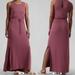 Athleta Dresses | Athleta Keyhole Sleeveless Maxi Dress In Crushed Berry Pink - Size M | Color: Pink | Size: M