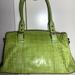 Dooney & Bourke Bags | Dooney & Bourke Green Croco Embossed Leather Satchel Bag | Color: Green | Size: Os