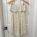 American Eagle Outfitters Dresses | American Eagle Cream Floral Off The Shoulder Boho Spring Mini Dress | Color: Blue/Cream | Size: S