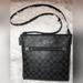 Coach Bags | Coach C1554 Rowan File Cross Body Bag Signature Canvas Leather Black Smoke Euc | Color: Black/Gray | Size: Os