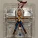 Disney Holiday | Disney Parks Pixar Toy Story Santa Woody Hand Painted Christmas Ornament | Color: Blue | Size: Os