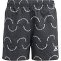 ADIDAS Kinder Badeshorts Sportswear Wave Print CLX Kids, Größe 176 in Grau