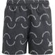 ADIDAS Kinder Badeshorts Sportswear Wave Print CLX Kids, Größe 152 in Grau