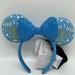 Disney Accessories | Disney Parks Blue Hanukkah Menorah Ears Lights Up New With Tags | Color: Blue/Gold | Size: Os